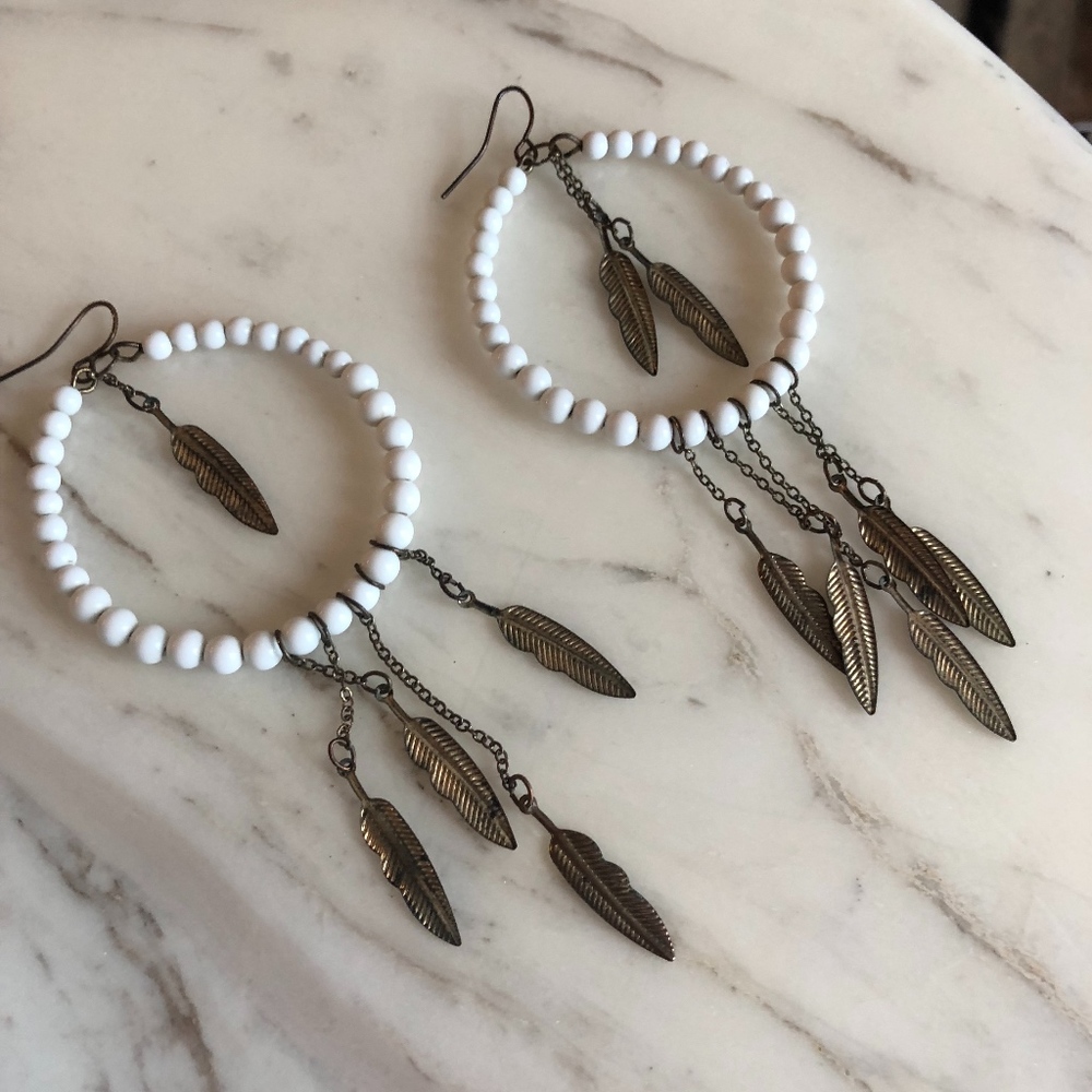 Vintage dream catcher earrings